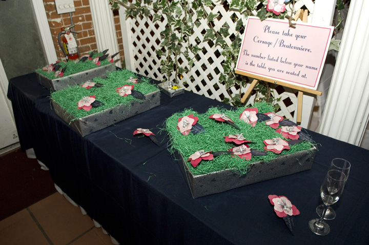 The Escort Corsage Table