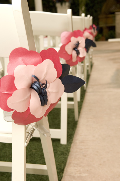 Isle Chair Flower Decorations