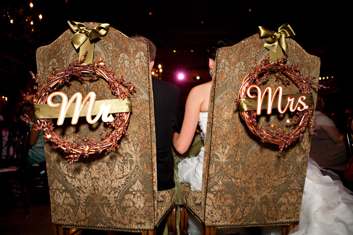 Mr. and Mrs. Chair Signs