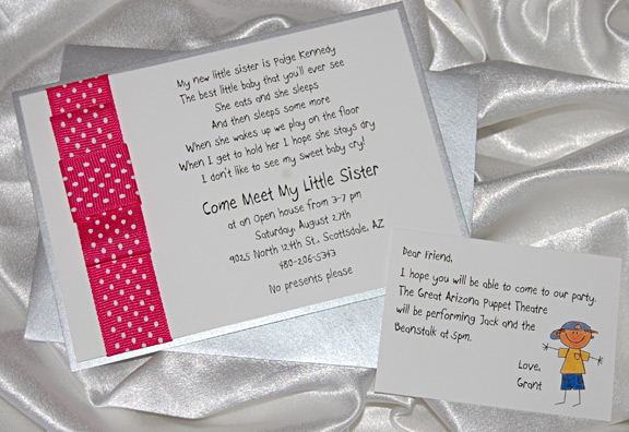 Sip and See Baby Party Invitation
