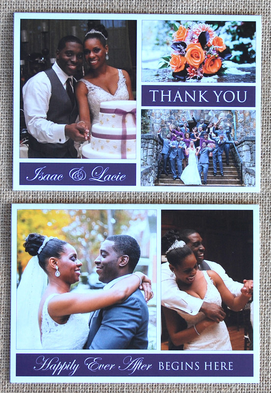 Wedding Photos Collage Thank You Cards