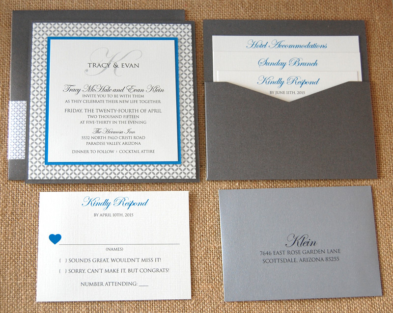 Square Pocketcard Wedding Invitation